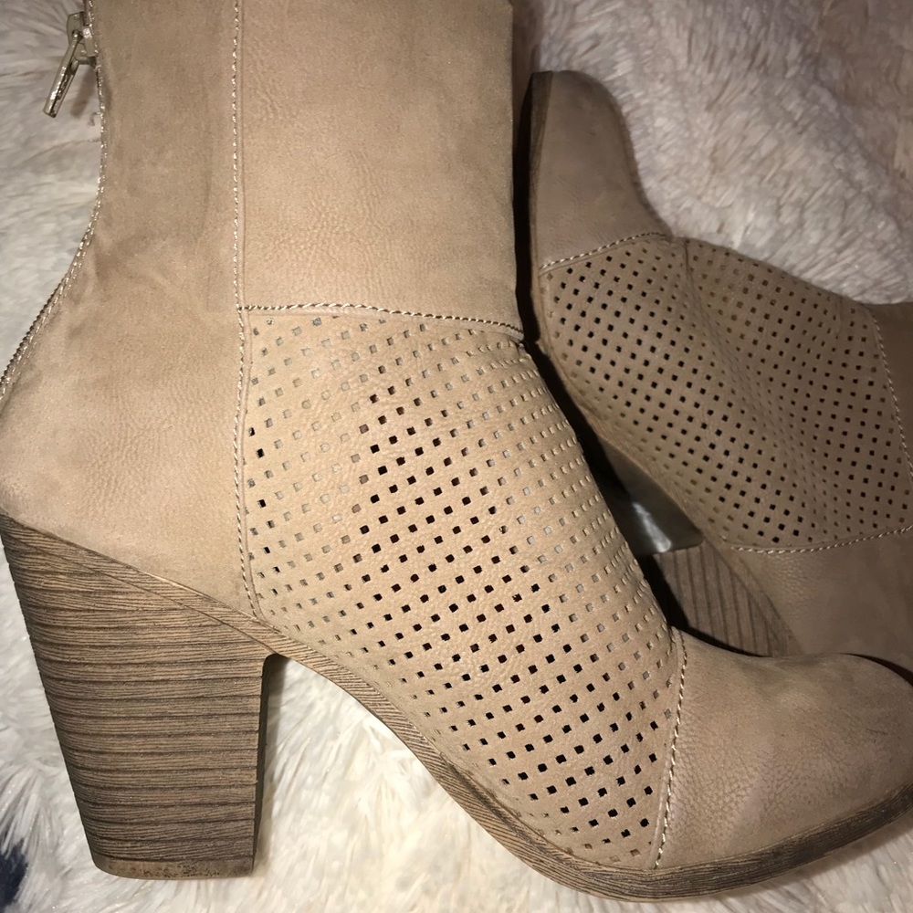 Taupe booties